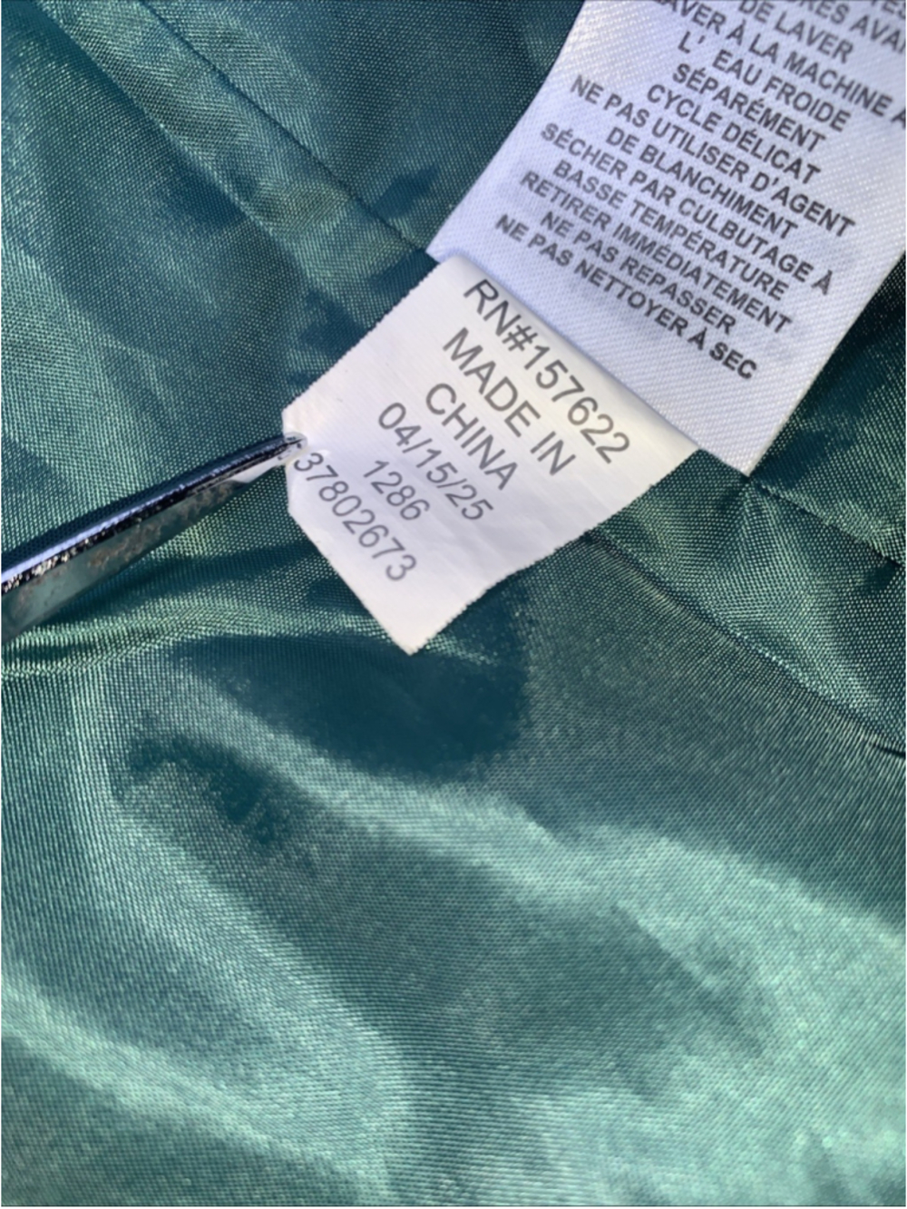 Eddie Bauer Kids Hooded Windbreaker Jacket Navy Blue, Green Inside Size L 14/16 - Picture 12 of 16
